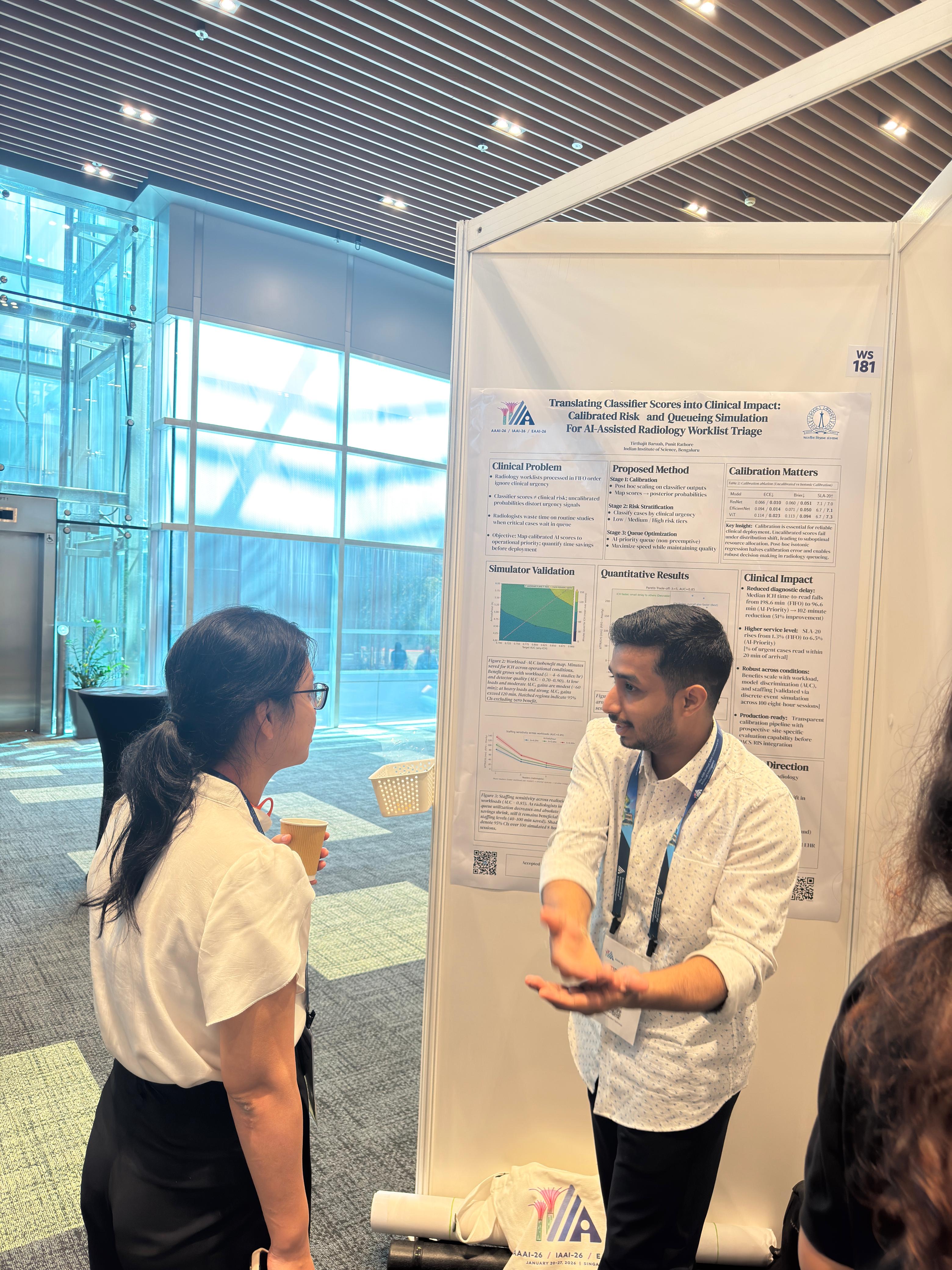 Presenting work at DAI and AIMedHealth at AAAI 2026, Singapore